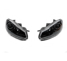 Передні фари Black (2 шт, LED) для Volkswagen Golf 6 2008-2014 рр.