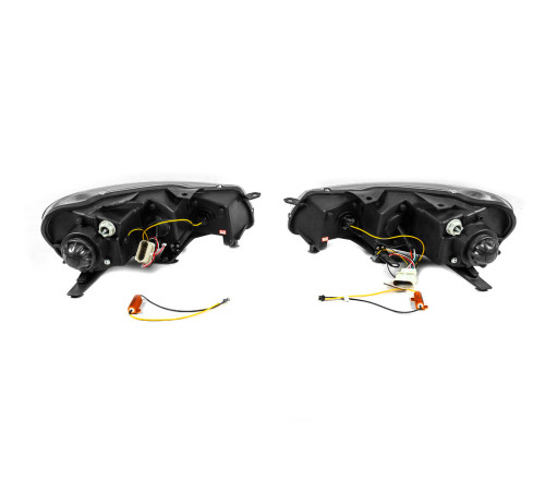 Передні фари Black (2 шт, LED) для Volkswagen Golf 6 2008-2014 рр.