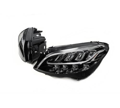Передня оптика (2 шт, без блоків, рестайлінг) для Mercedes C-сlass W205 2014-2021 рр.