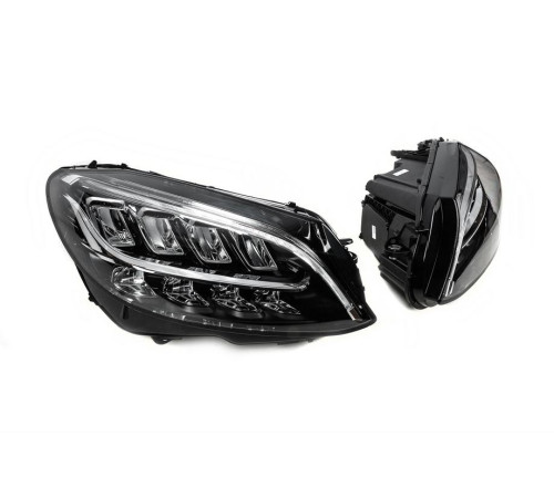 Передня оптика (2 шт, без блоків, рестайлінг) для Mercedes C-сlass W205 2014-2021 рр.
