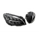 Передня оптика (2 шт, без блоків, рестайлінг) для Mercedes C-сlass W205 2014-2021 рр.