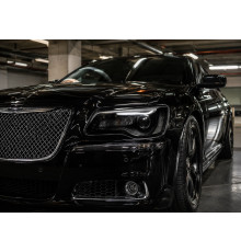 Передні фари Black Edition (2 шт) для Chrysler C300 2011-2023 рр.