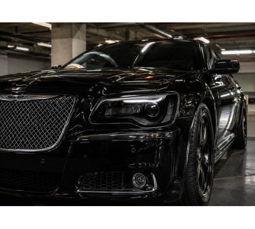 Передні фари Black Edition (2 шт) для Chrysler C300 2011-2023 рр.