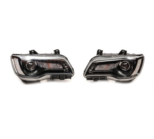 Передні фари Black Edition (2 шт) для Chrysler C300 2011-2023 рр.